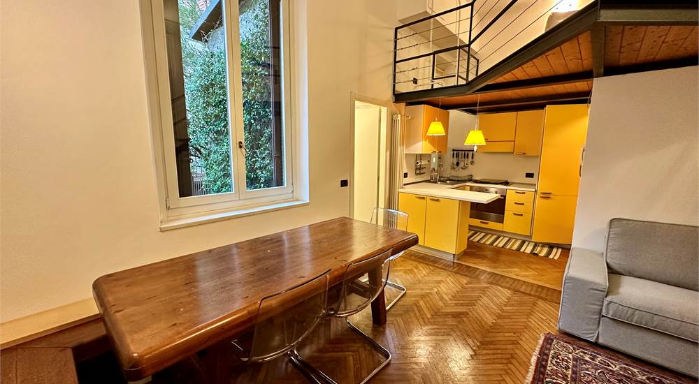 soggiorno con cucina a vista